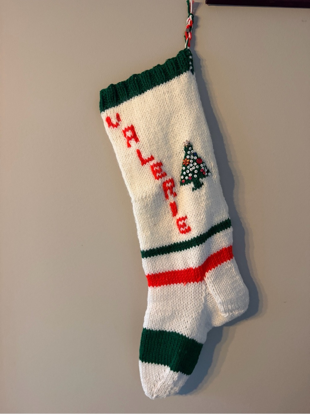 Vintage Knit Stocking